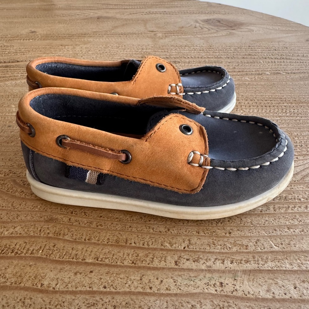 Zara Toddler Leather Boat Shoes - Size 6